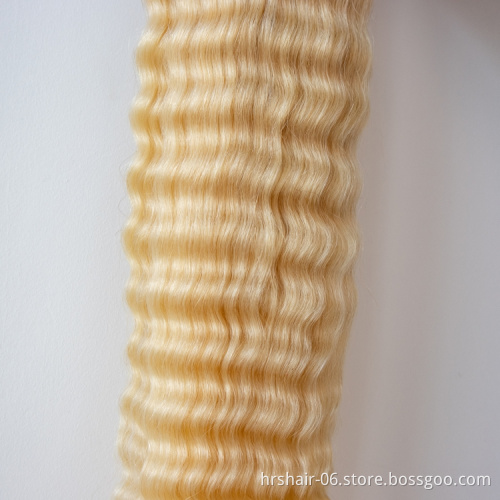 Vendor 613 Blonde Virgin Brazilian Human Hair Bundles With Frontal Cuticle Aligned 613 Hair Extension
